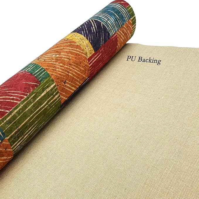 Printed Cork Fabric China Manufacture Cork Leather Supplier For Footwear Handbags Hat Laptop Automotive Interiors Furniture